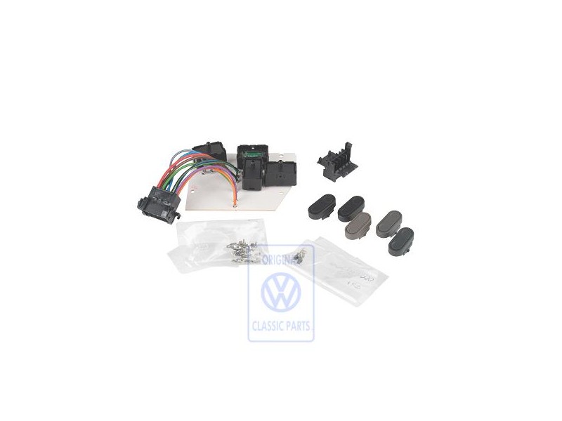 Original VW Switch Plate With Switch - 4B0998512