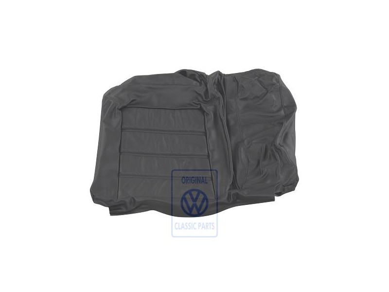 Original VW Backrest Cover (Leather/Leatherette) Black - 535885806M CLP