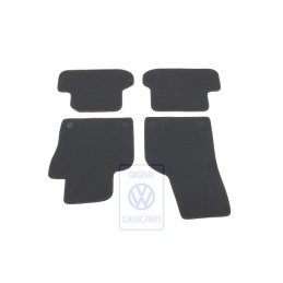 Original VW 1 Set Foot Mats Black/Orbitblue - 5C1863011AKHFL