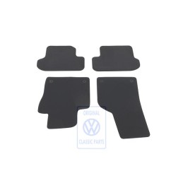 Original VW 1 Set Foot Mats Titanium Black/Black/Sioux - 5C1863011C AMQ