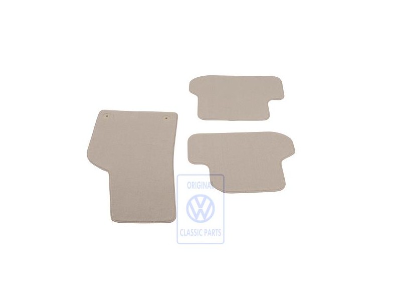 Original VW 1 Set Foot Mats Nutria Beige - 5C1863011C ICK
