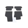Original VW 1 Set Foot Mats Titanium Black/Orange - 5C1863011C KMX