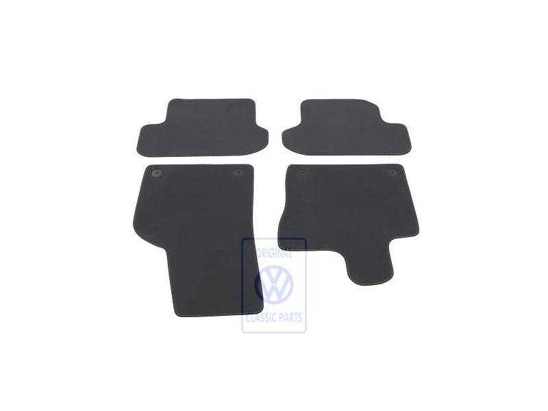 Original VW 1 Set Foot Mats Black/Black - 5C1863011E CNA