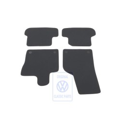 Original VW 1 Set Foot Mats Titanium Black/Black/Sioux - 5C1863011R AMQ