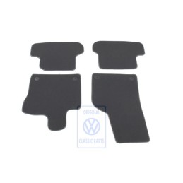 Original VW 1 Set Foot Mats Titanium Black/Artgrey - 5C1863011S BCW