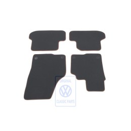 Original VW 1 Set Foot Mats Titan Black/Amber Brown - 5C2863011G ADF