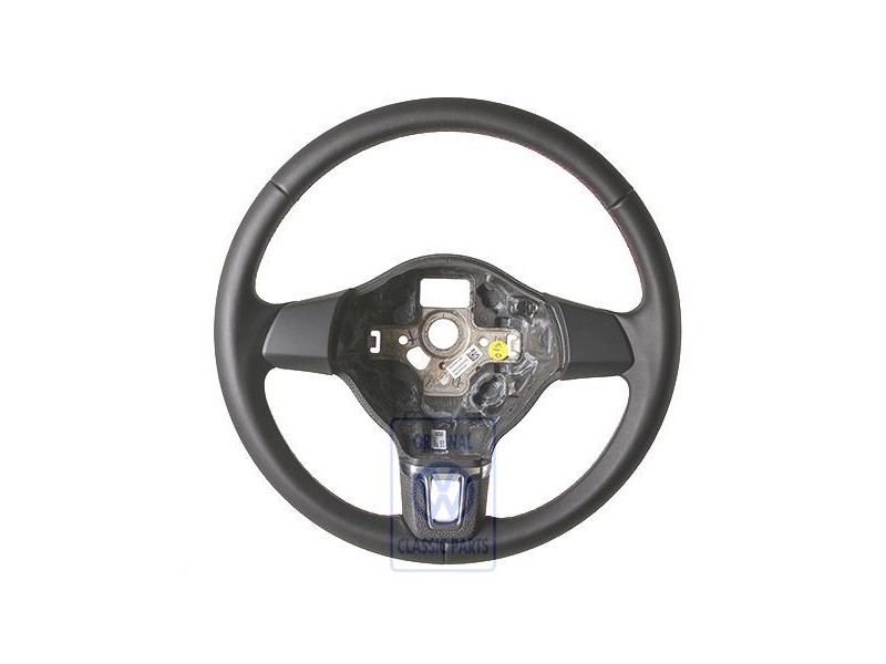 Original VW Steering Wheel (Leather) Murano Red - 5K0419091J LMD