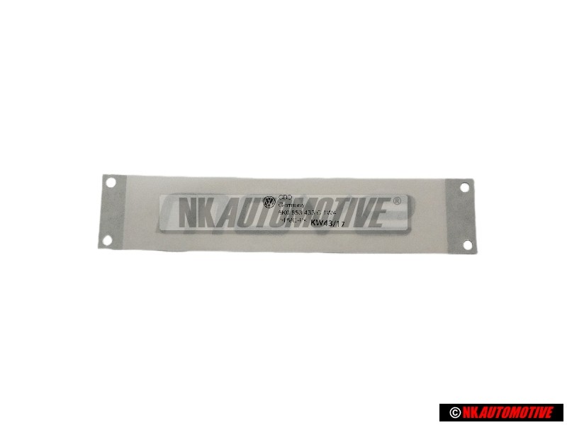 Original VW Film Lettering Silver - 5K0853433C 1W4