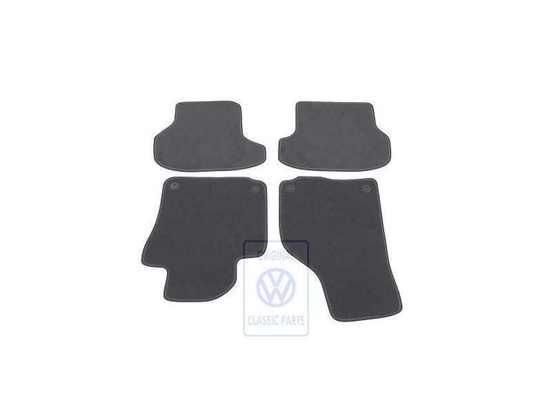 Original VW 1 Set Foot Mats Titan Black/Pure Grey - 5K7863011B CNI