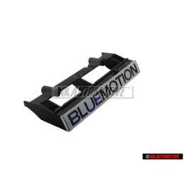 Original VW BLUE MOTION Front Grill Badge Emblem Chrome - 5M0853948A