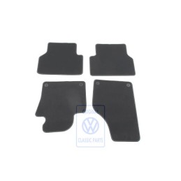 Original VW 1 Set Foot Mats Black/Silver Grey - 5N1863011D RII