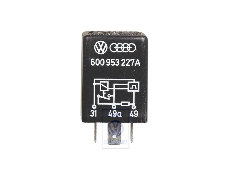 Original VW Turn Signal/Hazard Light Relay - 600953227A