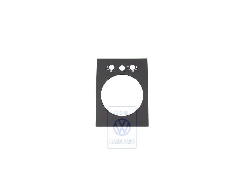 Original VW Trim For Tachograph Satin Black - 690957033 01C
