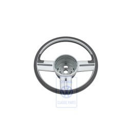 Original VW Sports Steering Wheel Satin Black/Chrom - 6E0419091A JMG