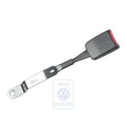 Original VW Belt Latch Satin Black/Fire Red - 6E0857755 FCN