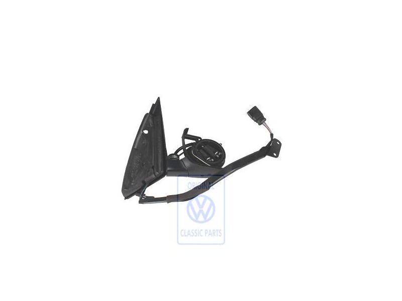 Original VW Exterior Mirror Housing Satin Black - 6E1857508D 01C