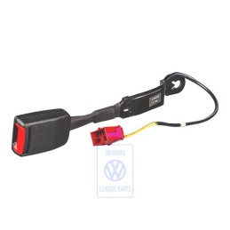 Original VW Belt Latch Satin Black/Fire Red - 6E1857755 FCN