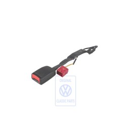 Original VW Belt Latch Satin Black/Fire Red - 6E2857756 FCN