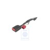 Original VW Belt Latch Satin Black/Fire Red - 6E2857756 FCN