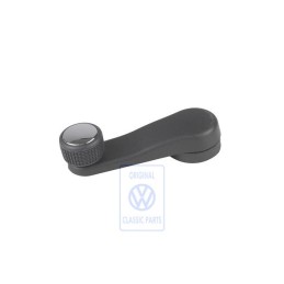 Original VW Window Crank Satin Black/Chrom - 6K0837581A LBS
