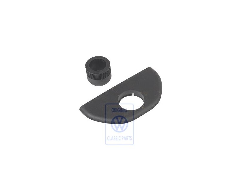 Original VW Cover Cap Satin Black - 6K0845537 01C