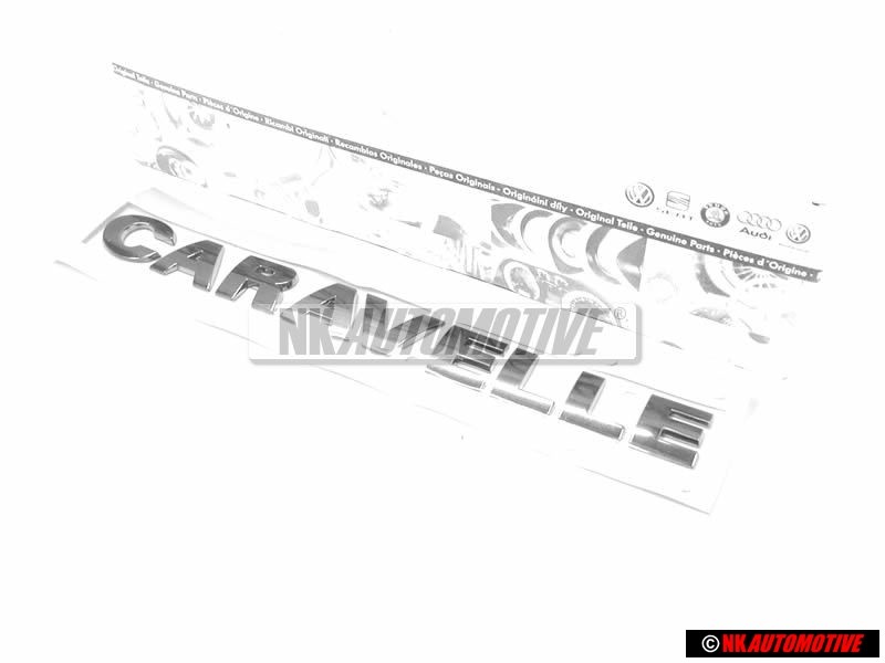 Original VW CARAVELLE Rear Trunk Boot Badge Emblem Chrome - 7H9853687 739