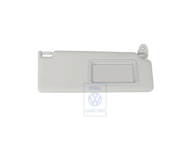 Original VW Sun Visor With Mirror Pearl Grey - 6K1857552H 2F4