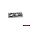 Original VW SDI Rear Boot Badge Emblem Chrome - 6K5853691C Z10