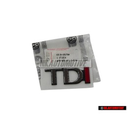 Original VW TDI Rear Boot Badge Emblem Chrome Red - 6K5853691D EQW