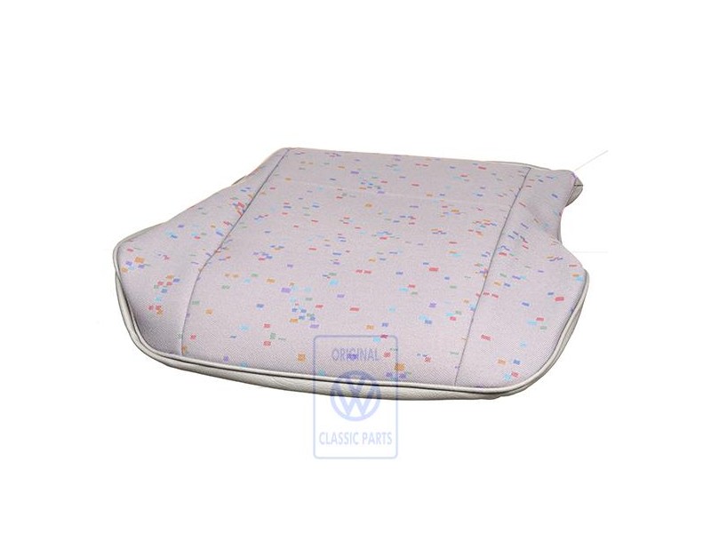 Original VW Seat Covering (Fabric) Flannel Grey - 6K9881405 EDU