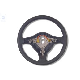 Original VW Steering Wheel (Leather) Black/Orbitblue - 6N0419091L HCC