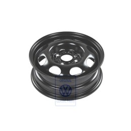 Original VW Steel Rim Rally Black - 6N0601027C 03C