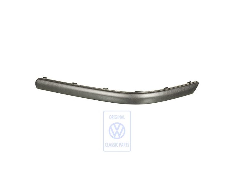 Original VW Trim Strips For Bumper Satin Black - 6N0807424 B41