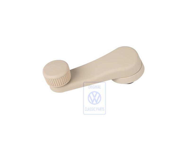 Original VW Window Crank Cream Beige - 6N0837581A 3PT