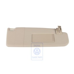 Original VW Sun Visor With Mirror And Cover Cream - 6N0857552F 2J6