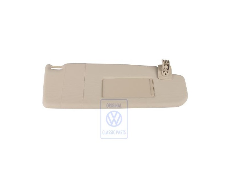 Original VW Sun Visor With Mirror And Cover Cream - 6N0857552F 2J6