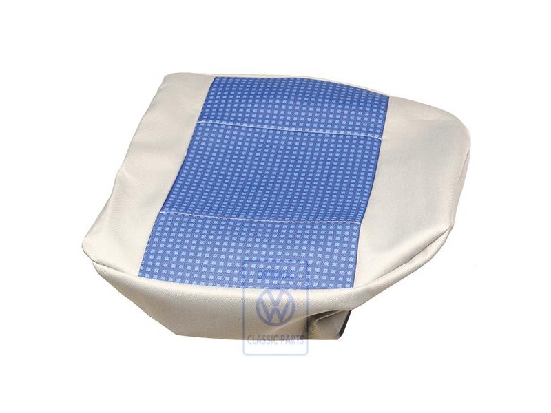 Original VW Seat Covering (Fabric) Blue/Flannel Grey - 6N0885405BLHDJ