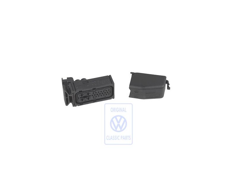 Original VW Flat Contact Housing With Contact Locking Mechanism - 6N0973213