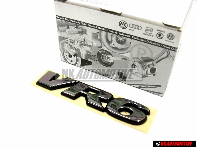 Original VW VR6 Rear Trunk Boot Badge Emblem - 7D0853675 Z10