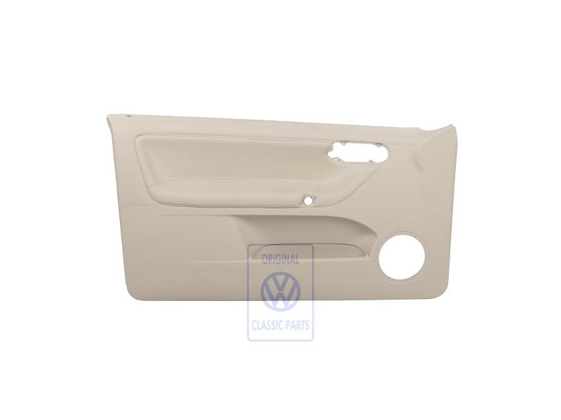 Original VW Door Panel Trim (Leather) Cream - 6N3867011DCFWK