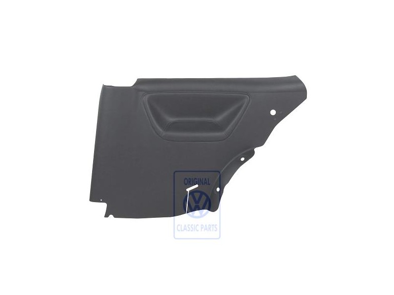 Original VW Side Panel Trim (Leather) Off-Black - 6N3867044BQMEA