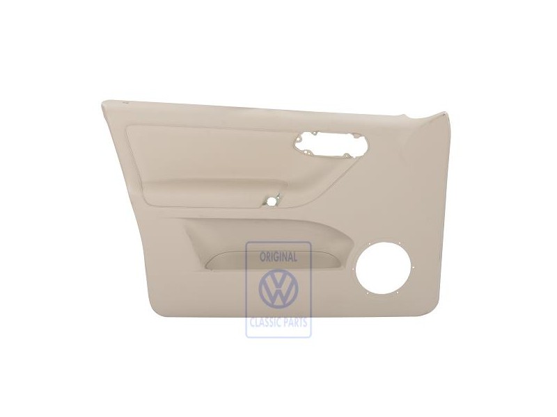 Original VW Door Panel Trim (Leather) Cream - 6N4867011DCFWK