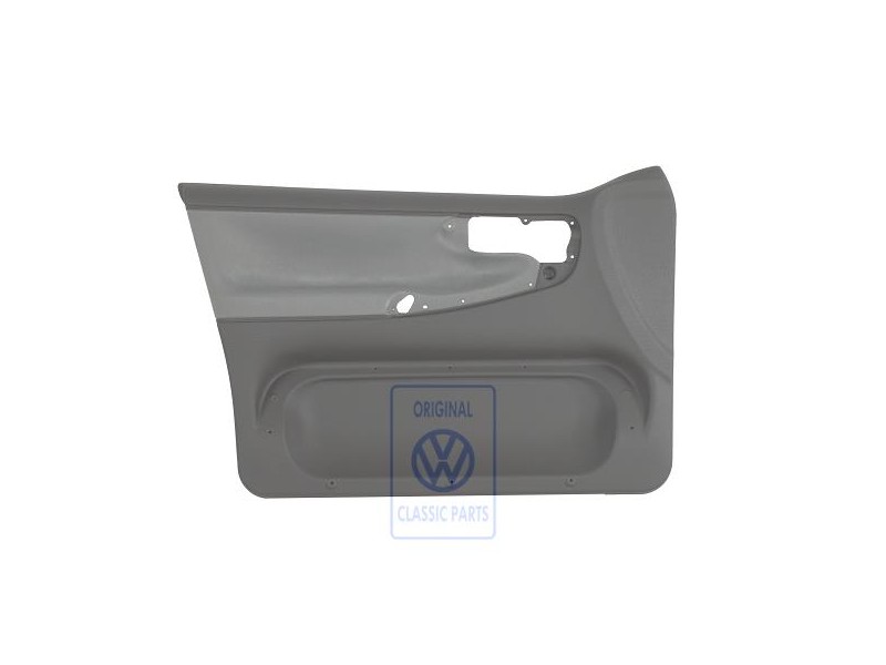 Original VW Door Panel Trim (Cloth) Flannel Grey - 6N4867011P FRX