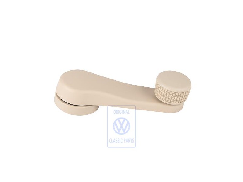 Original VW Window Crank Cream Beige - 6Q0837581A 3PT