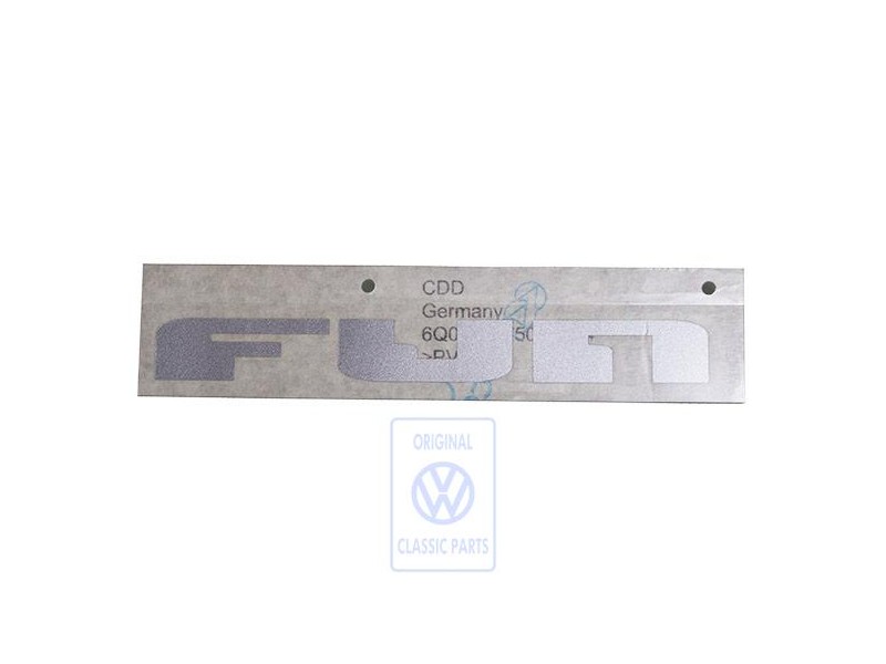 Original VW Film Lettering Silver - 6Q0853750A 1W4