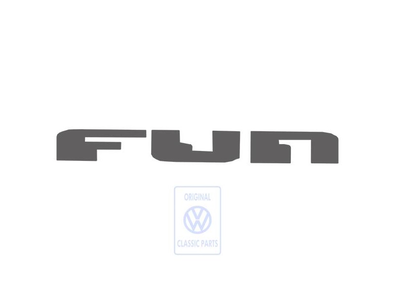 Original VW Film Lettering Anthracite Metallic (Grey) - 6Q0853750A MM5