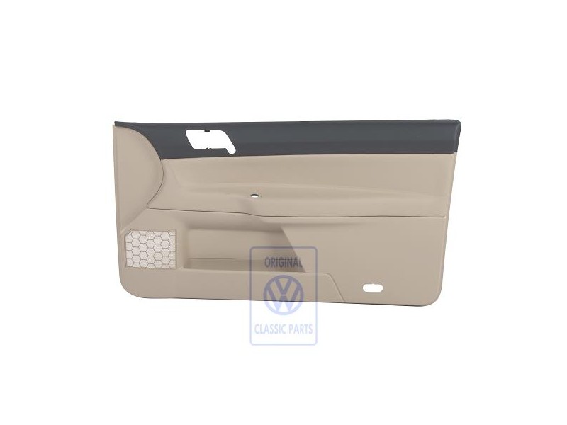 Original VW Door Trim (Leatherette) Anthracite/Cream - 6Q3867012EMQMS