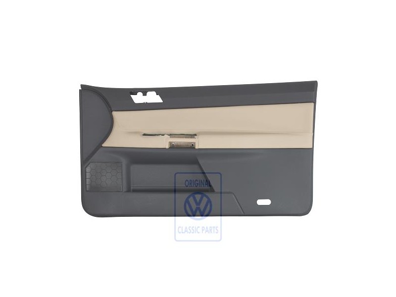 Original VW Door Trim (Leatherette) Anthracite/Cream - 6Q3867012ENQMS