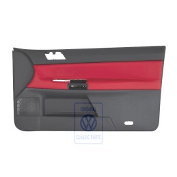 Original VW Door Panel Trim (Leather) Yellow/Anthracite - 6Q3867012ERQMV