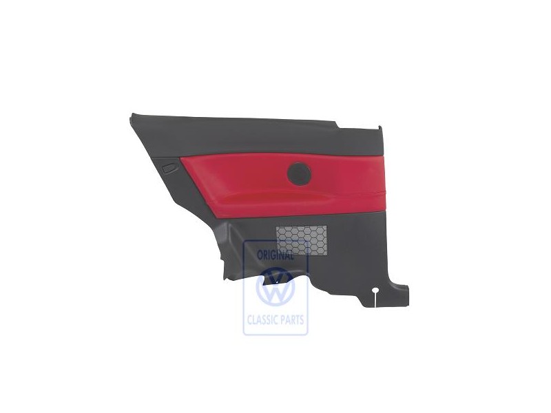 Original VW Side Panel Trim (Leather) Flash Red/Anthracite - 6Q3867043PNQMU